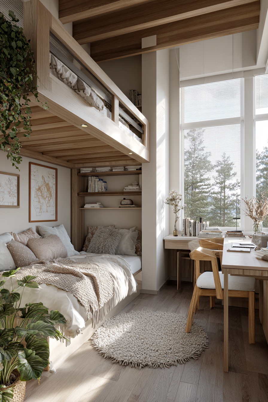 Use Loft Beds for Added Floor Space