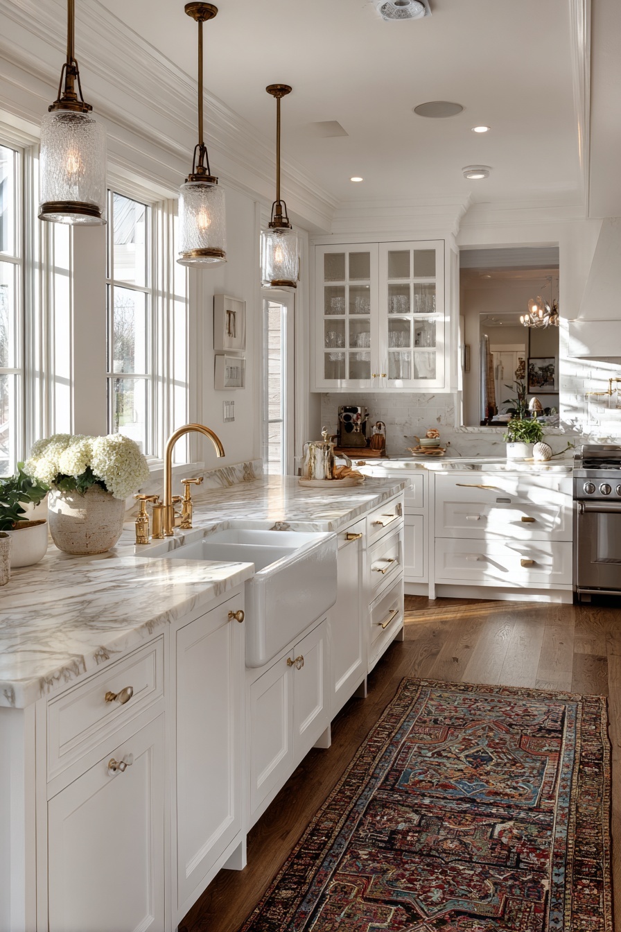 Classic White Kitchens with a Twist