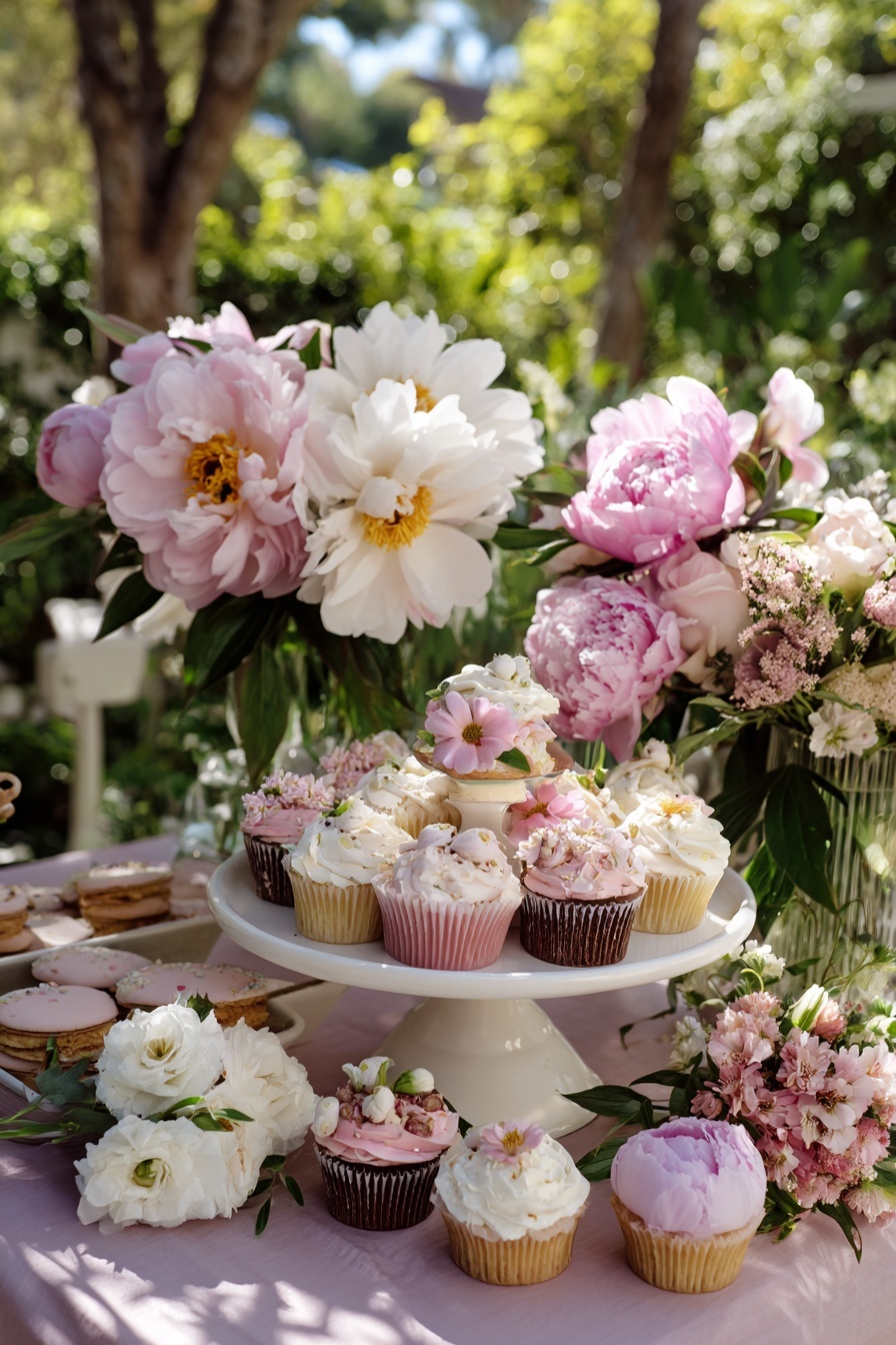 Create a Flower-Themed Cupcake Stand