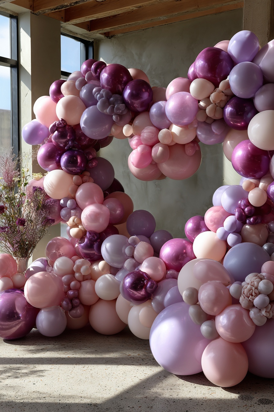 Organize an Ombre Balloon Heart