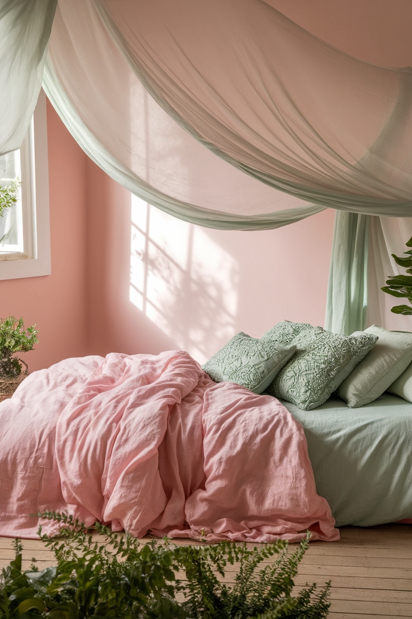 delicate pastel color palette