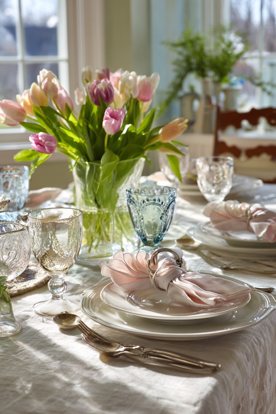Arrange Delicate Pastel Napkins