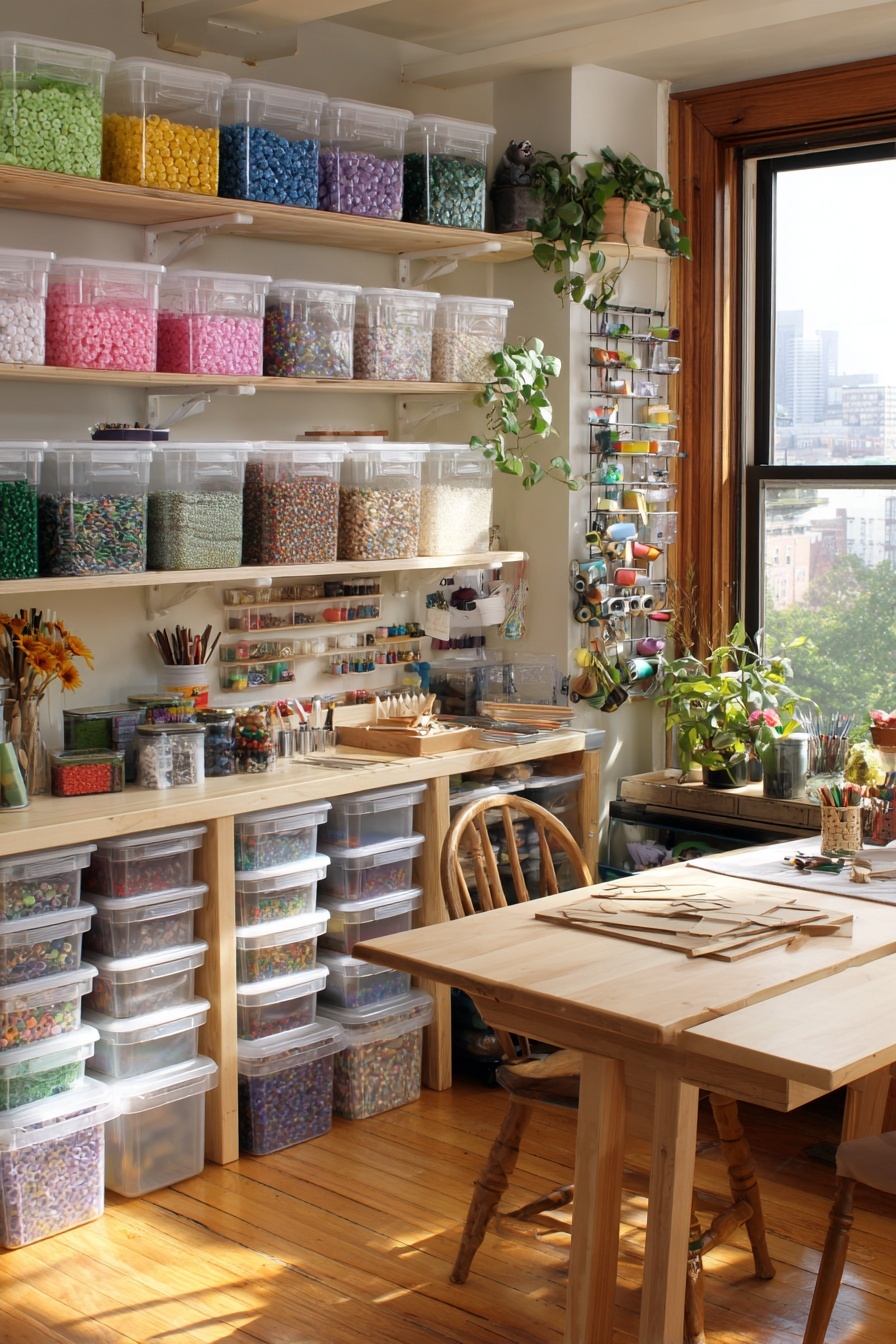 Use Clear Containers for Supplies