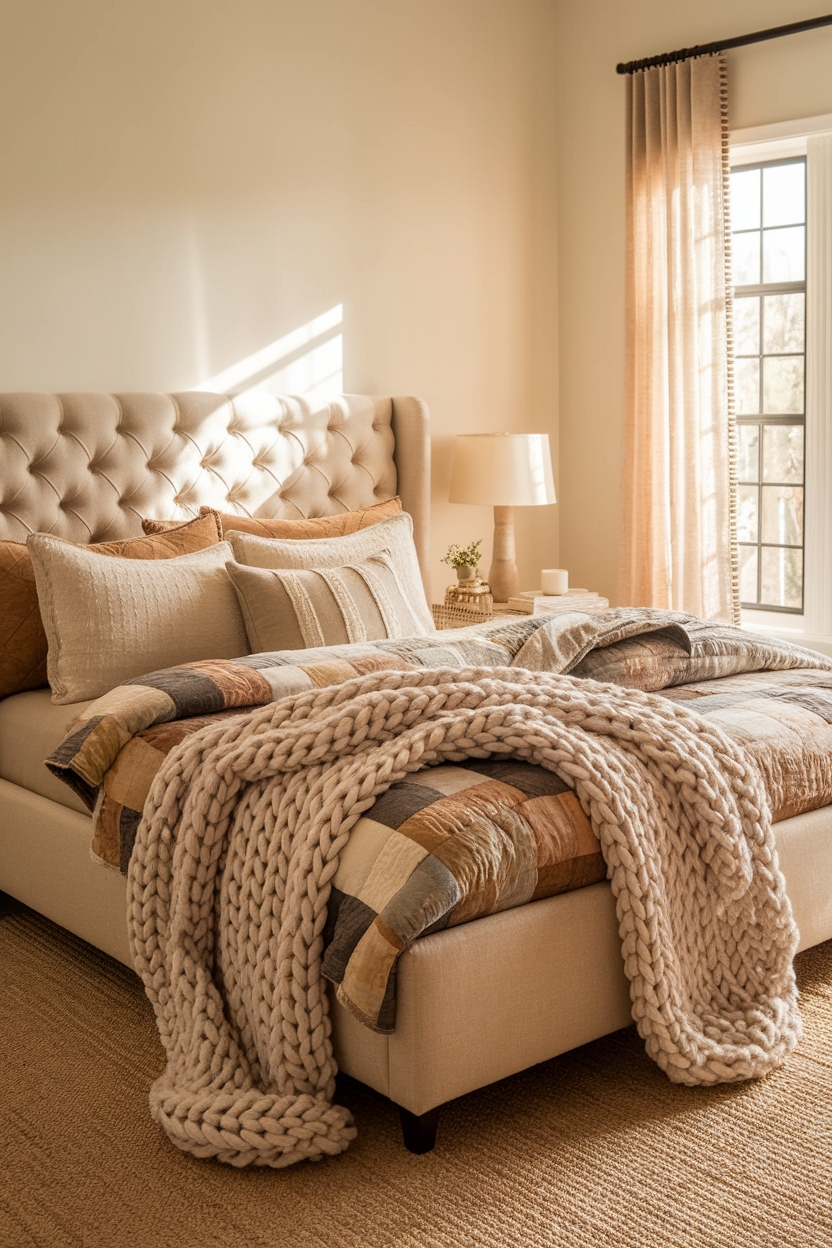 cozy blanket layering technique
