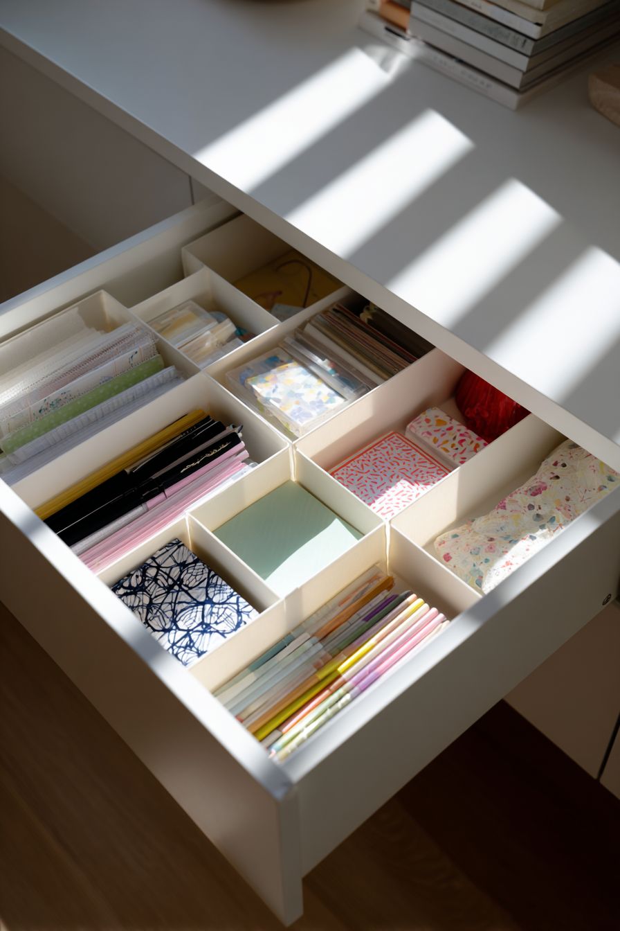 Create Drawer Dividers with Foam Board