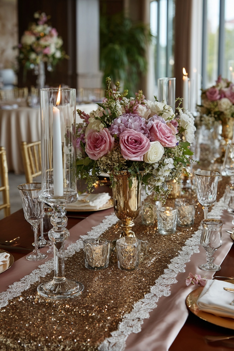 Glittery Table Runners