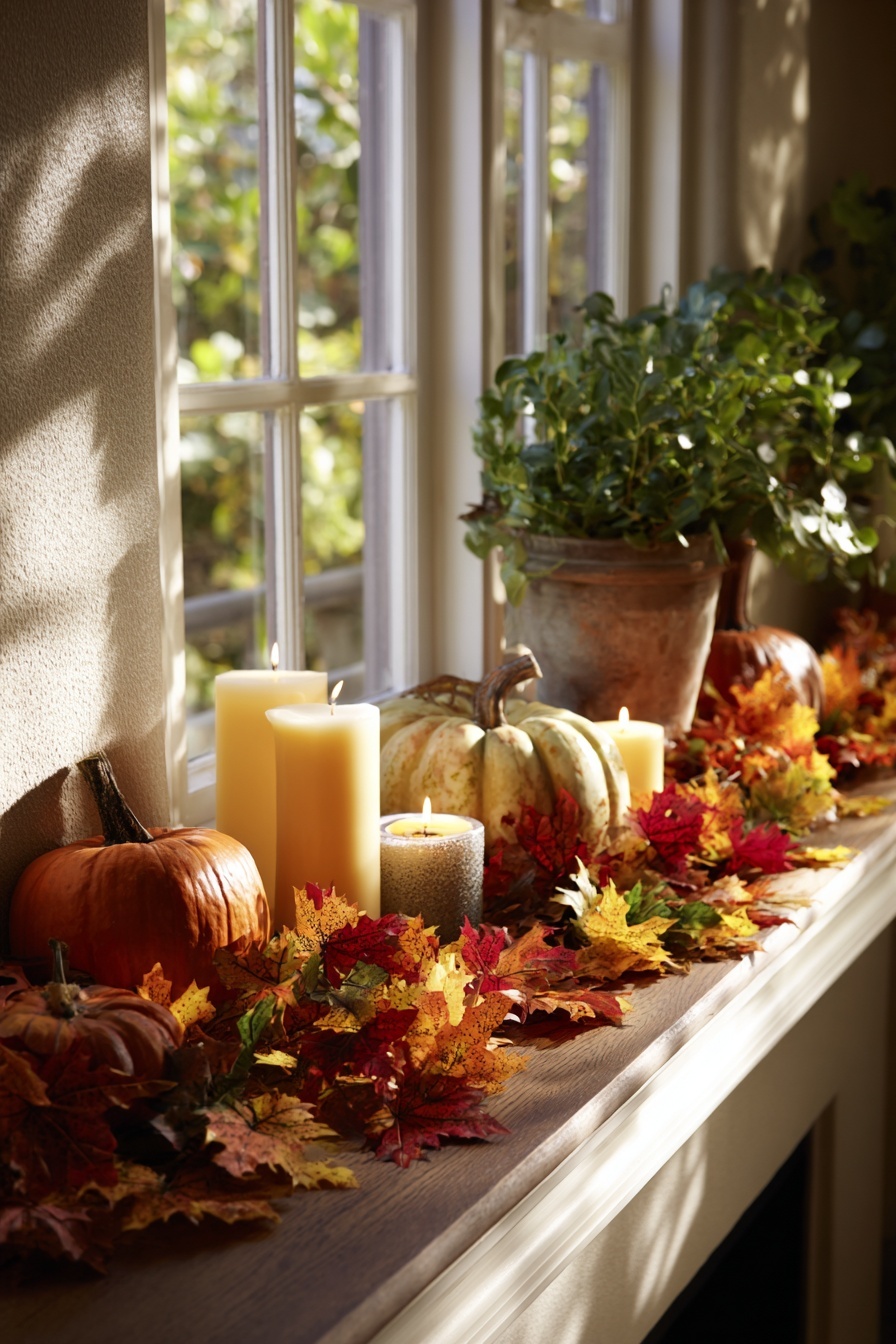 Use Leaf Garland for Autumn Charm