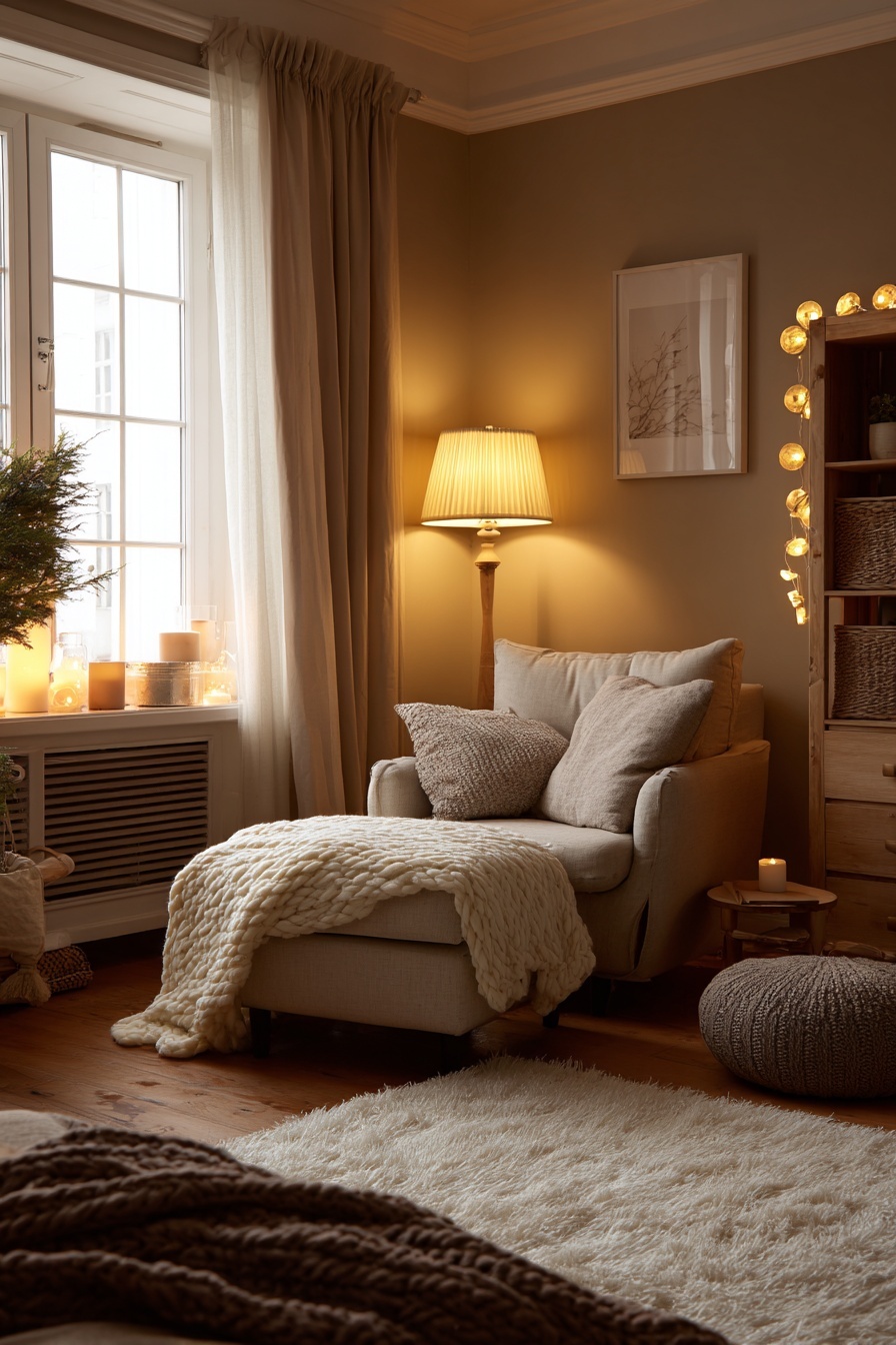 Incorporate Warm Lighting Elements