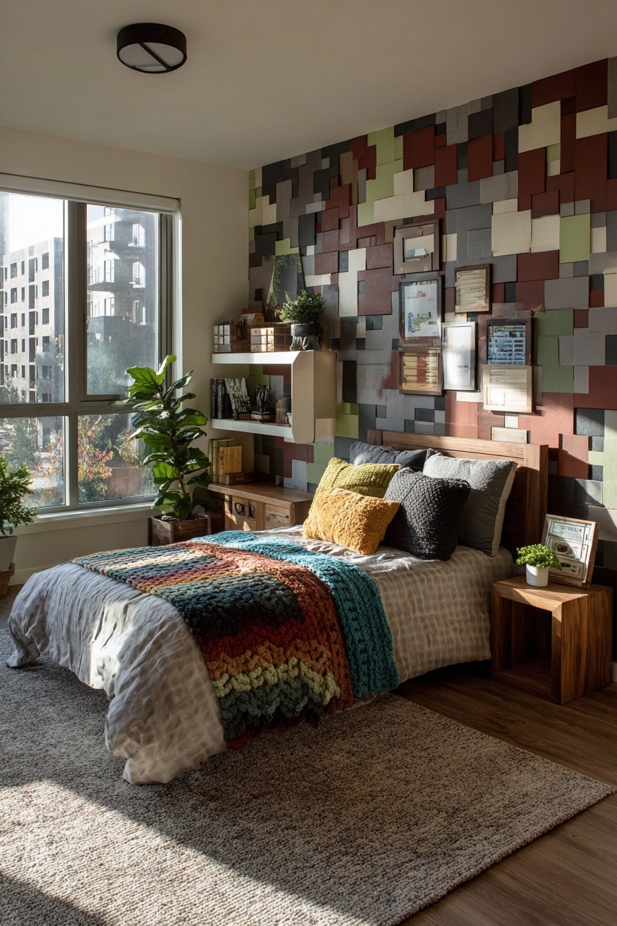 Create a Brick Block Patterned Wall