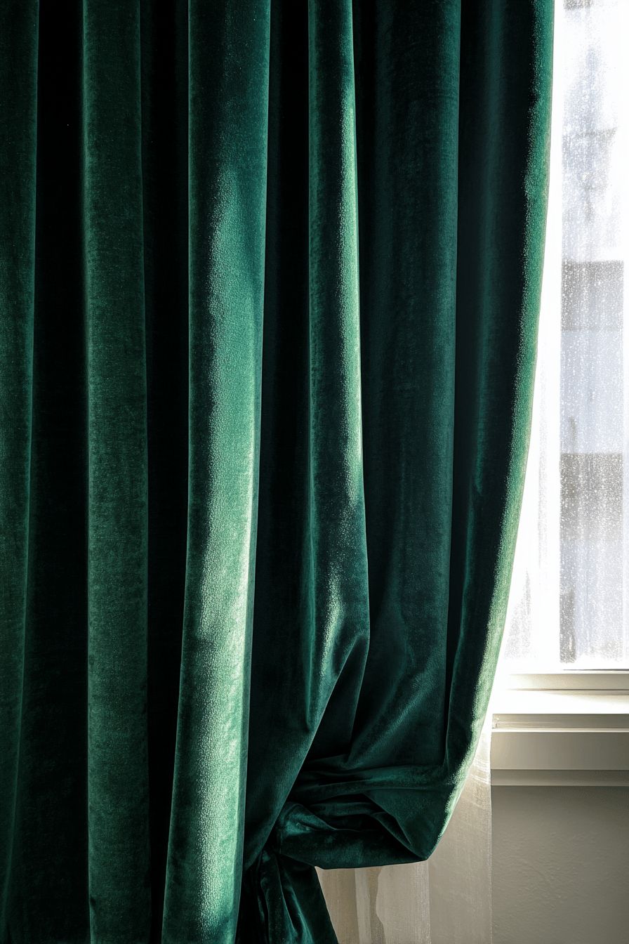 Use Velvet Curtains for a Luxe Feel