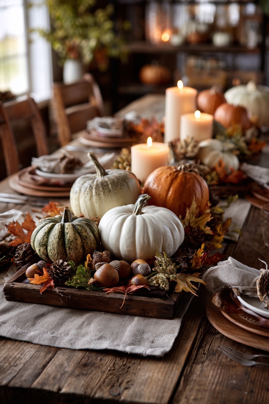 Create a Rustic Centerpiece with Pumpkins