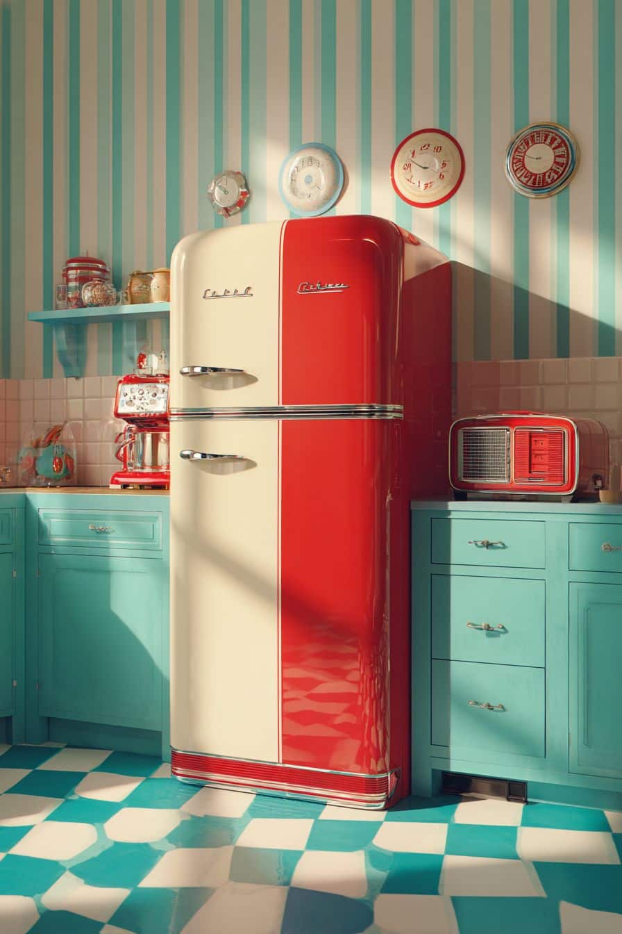 Create Nostalgia with a Retro Refrigerator