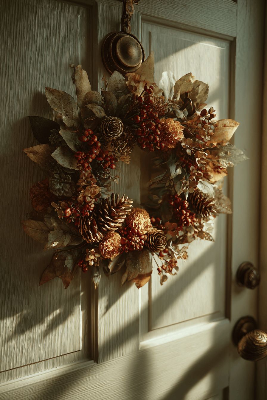 Hang Autumn Wreaths on Bedroom Doors