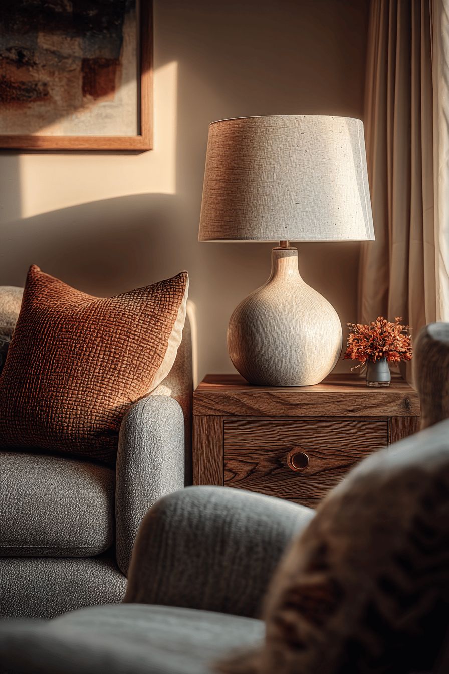 Incorporate Warm Lighting with Table Lamps