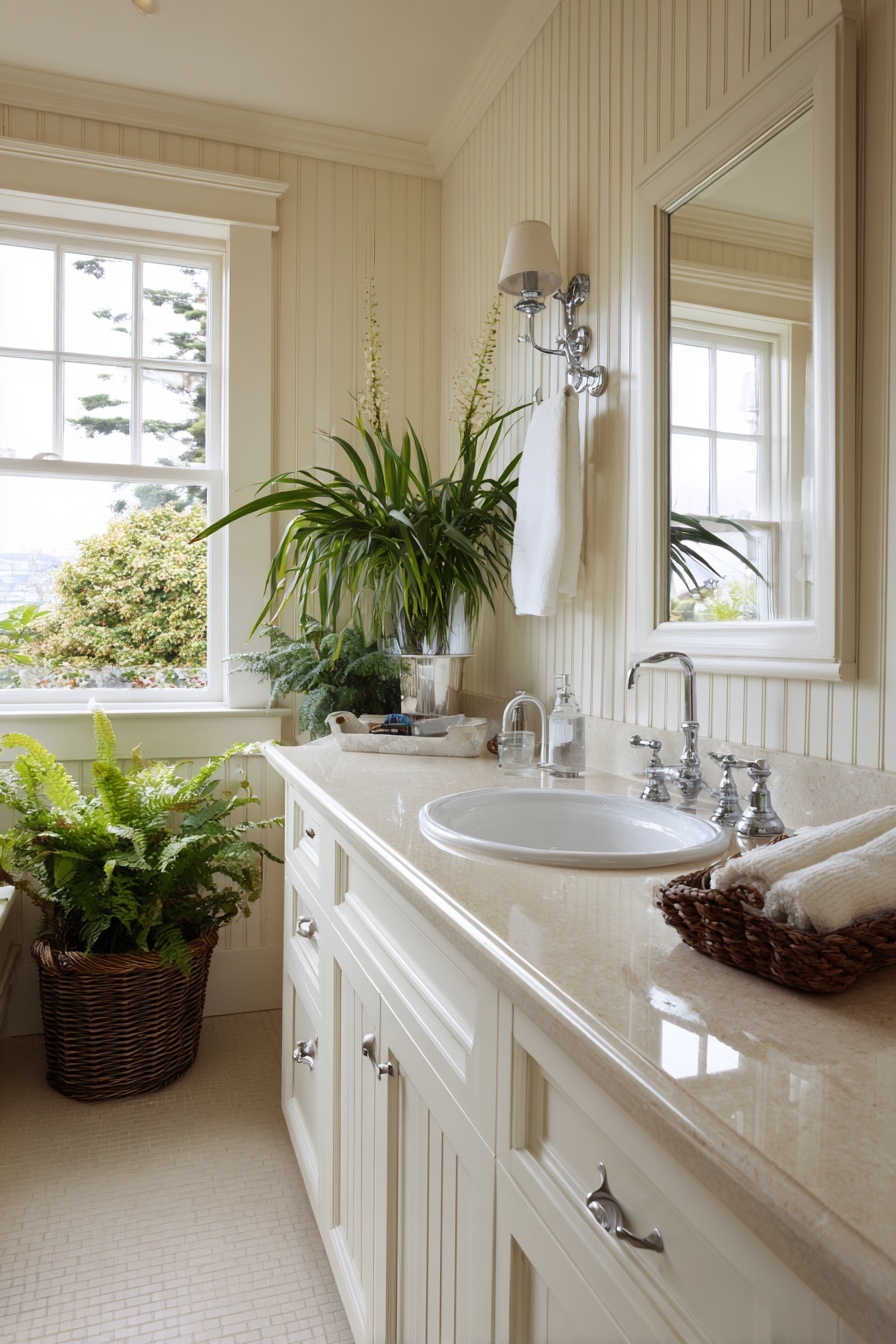 Brighten Your Bathroom Walls