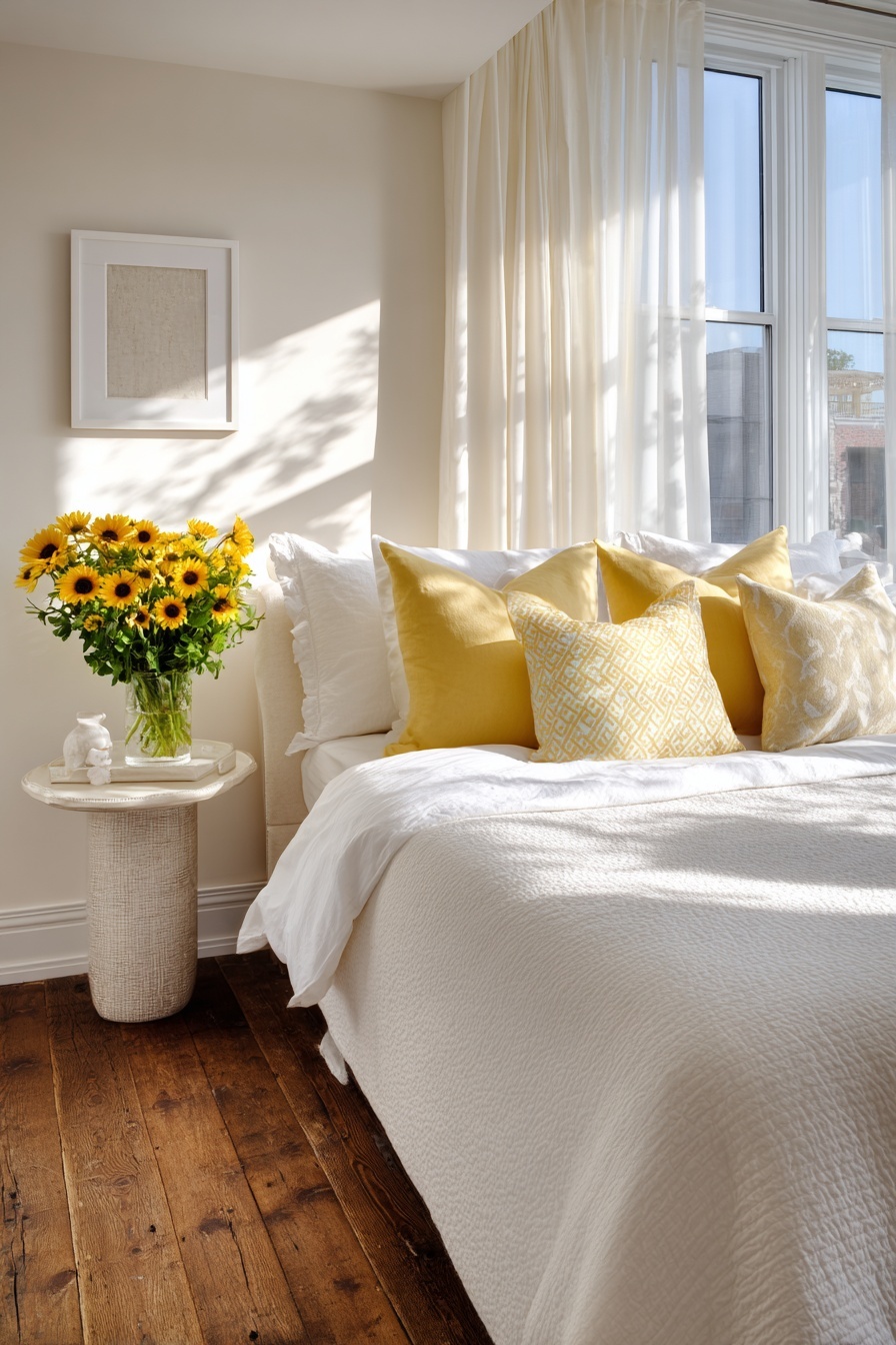 Add Yellow Accent Pillows