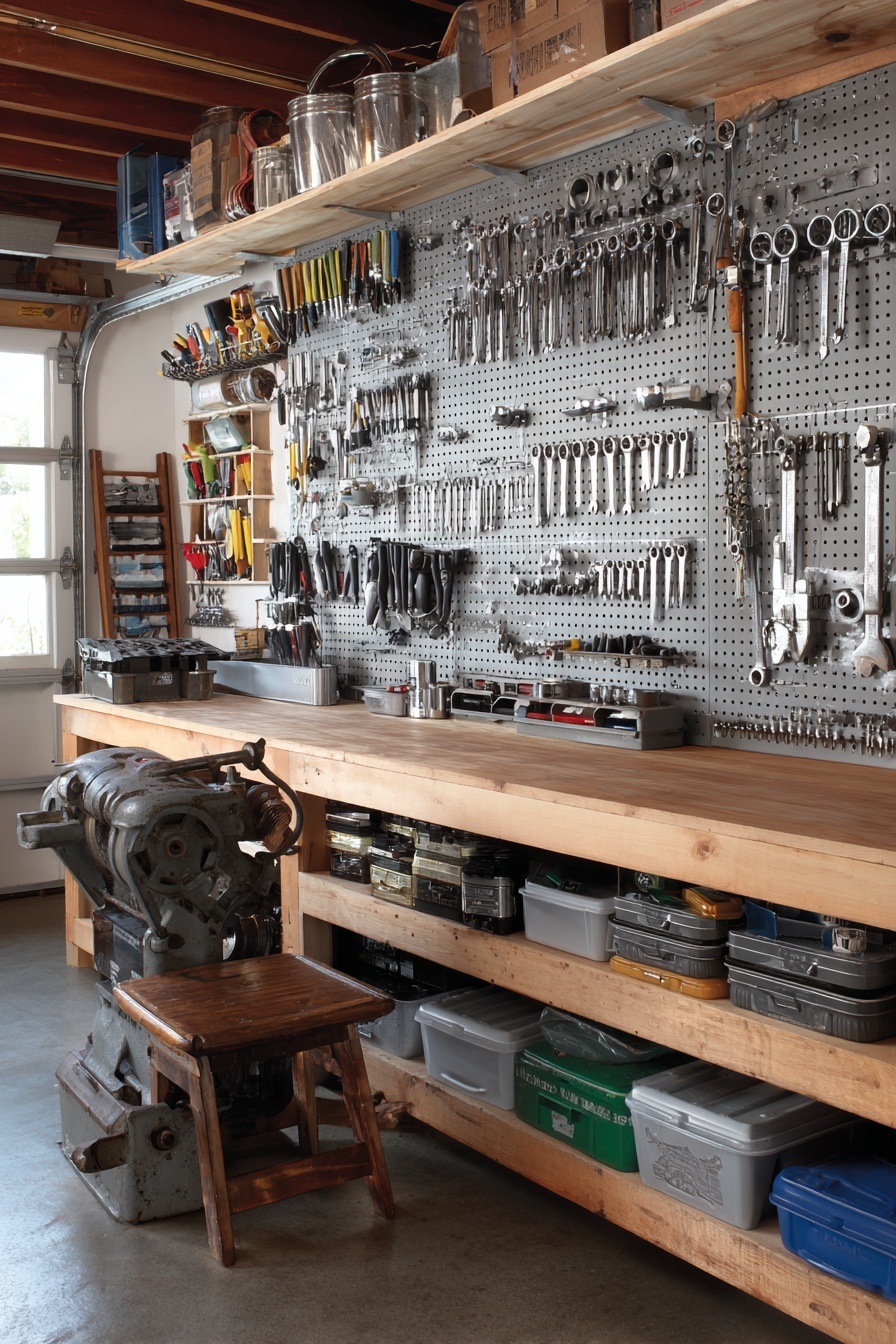 Dedicate a Wall to Tool Storage