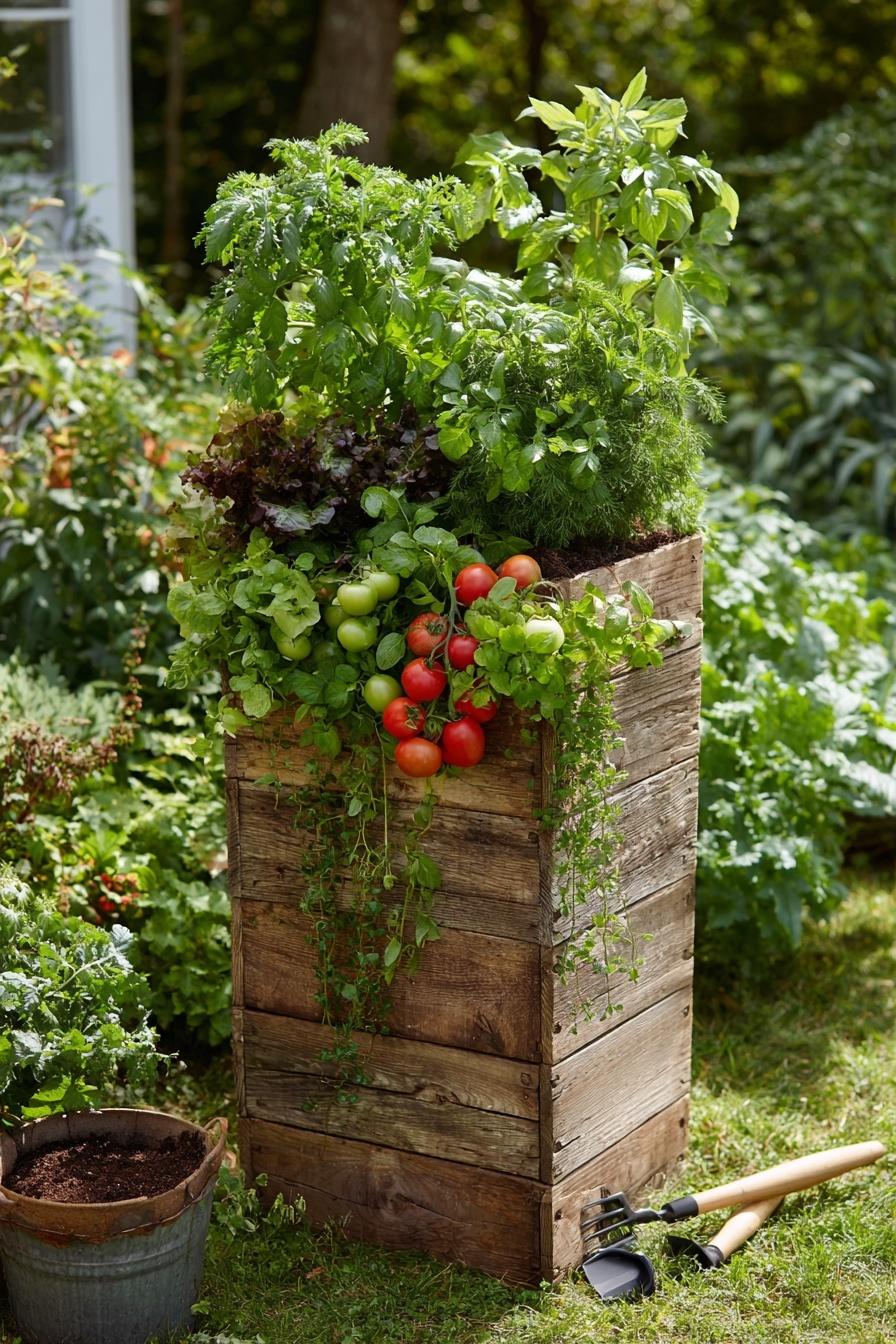 Craft a Tall Vegetable Planter