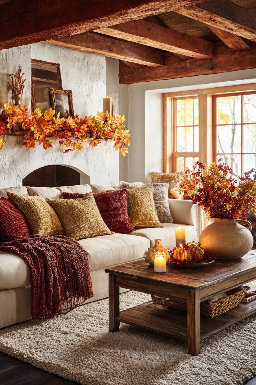 Decorate with Colorful Fall Leaves