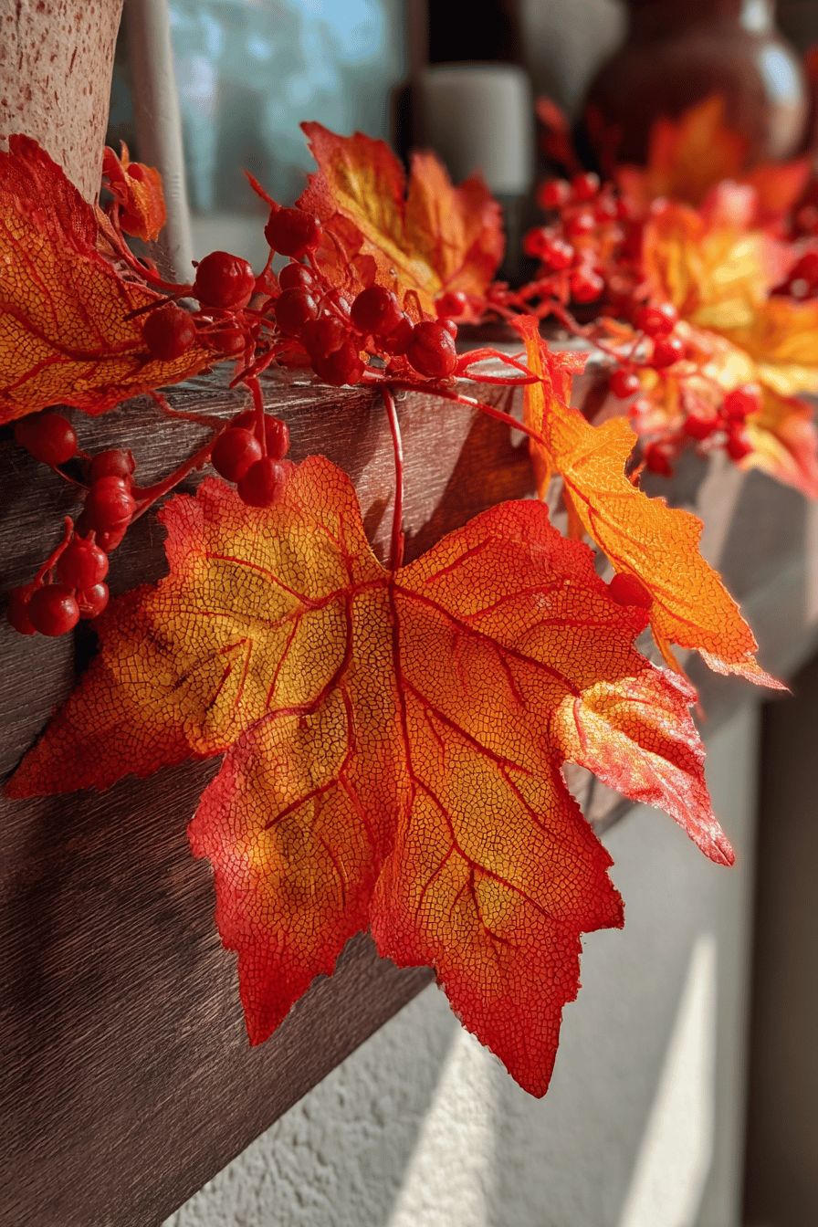 Drape an Autumn Garland Across the Mantel