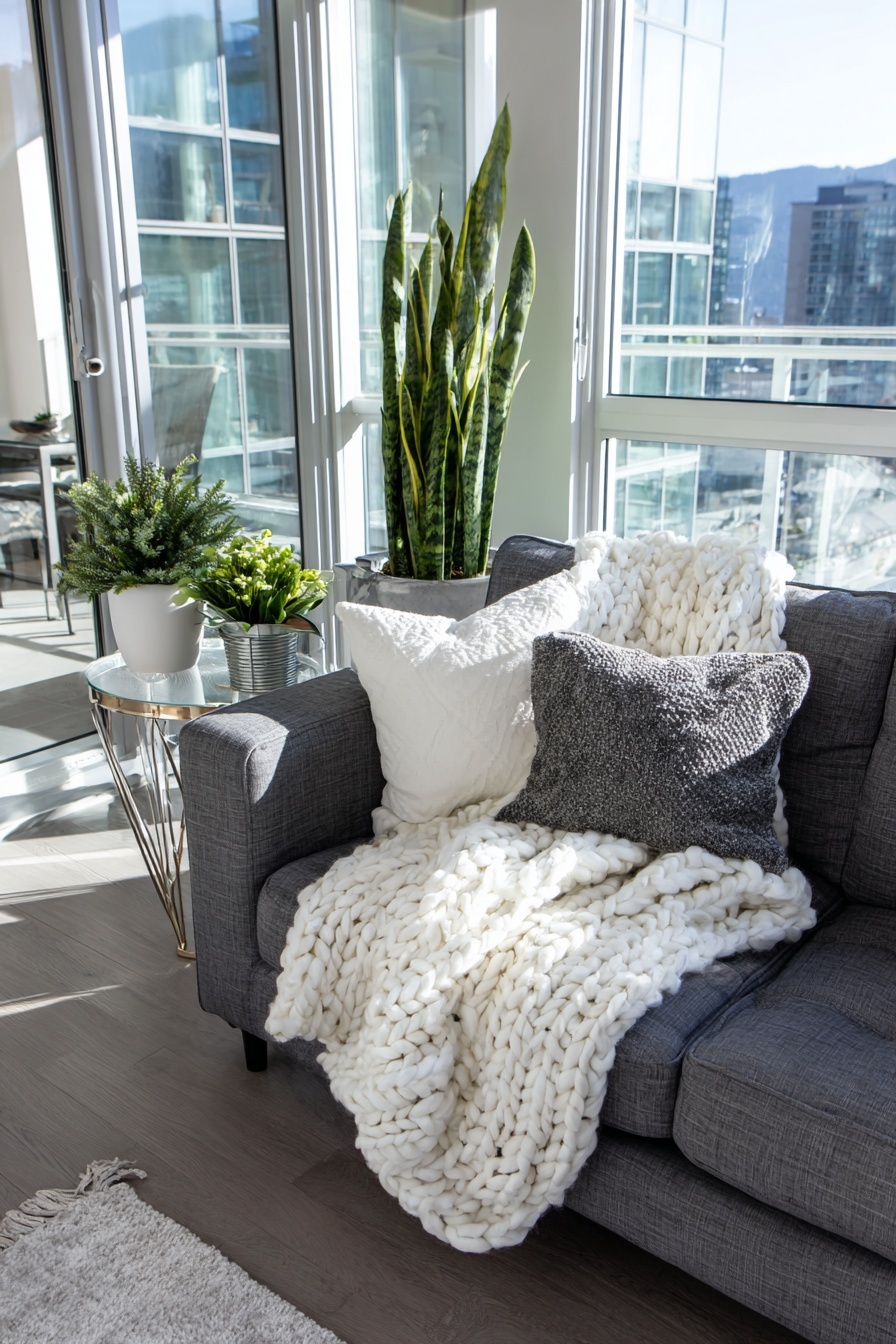 Incorporate a Cozy Knit Blanket