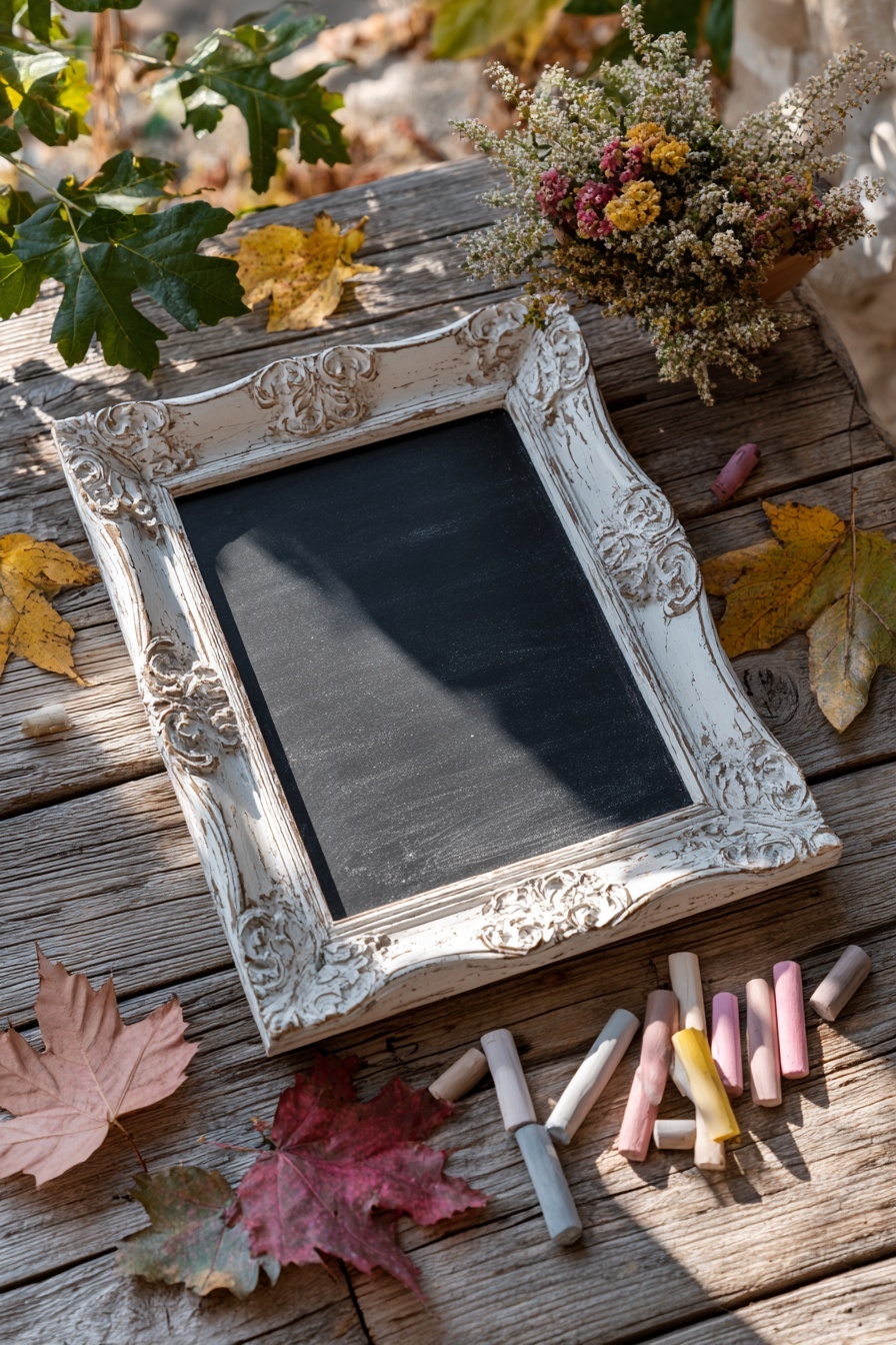 Create Rustic Chalkboard From A Frame