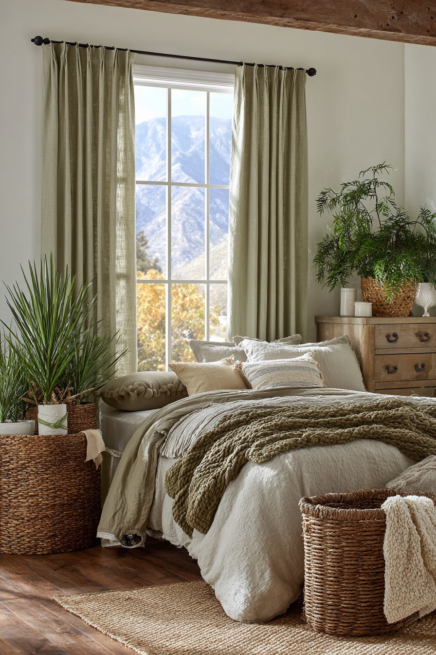 Incorporate Sage Green Curtains
