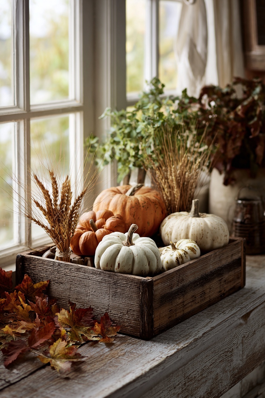 Create a Mini Pumpkin Harvest Display