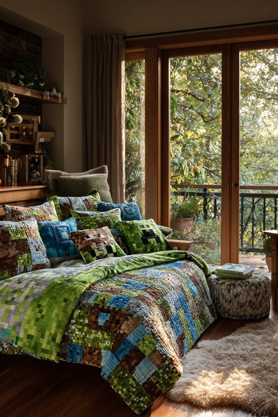 DIY Minecraft Bedding