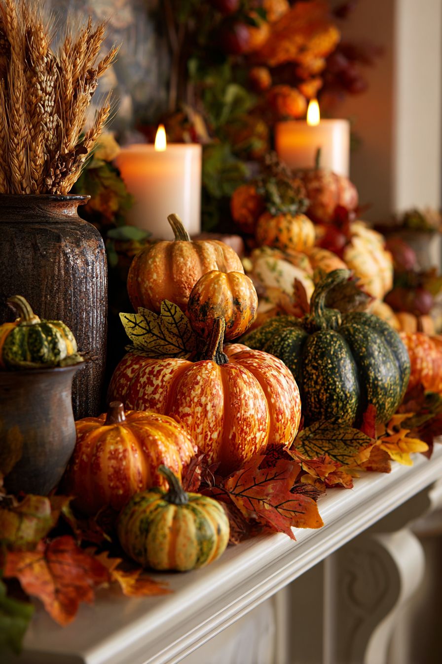 Create a Harvest Scene with Mini Gourds