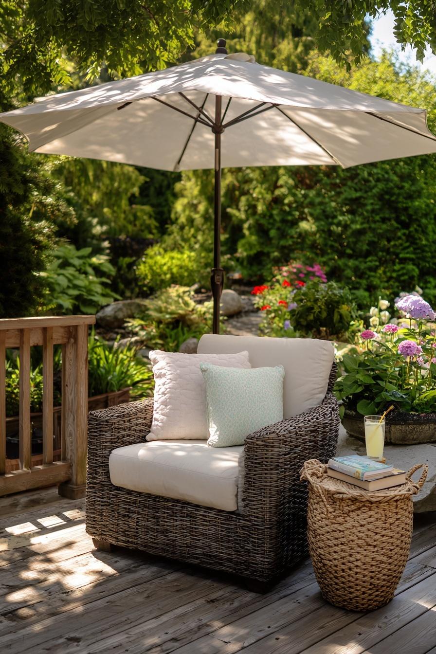 Use a Classic Patio Umbrella