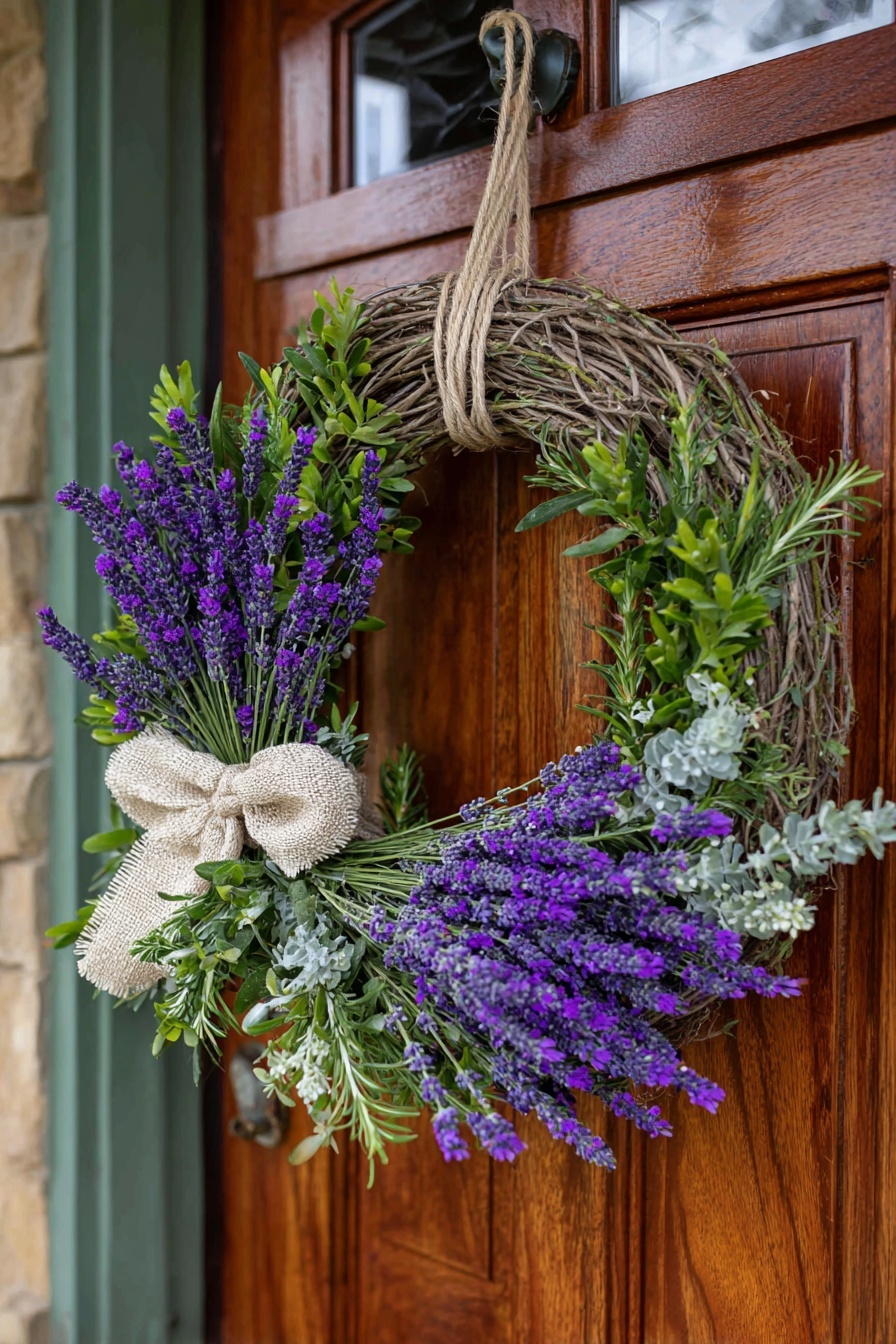 Craft a Rustic Lavender Wreath