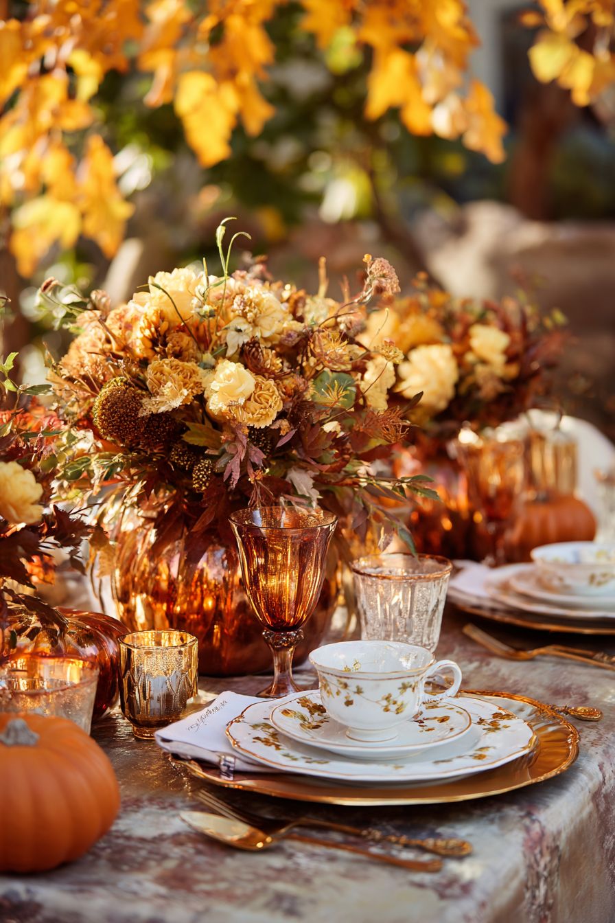 Create Fall-Themed Table Settings