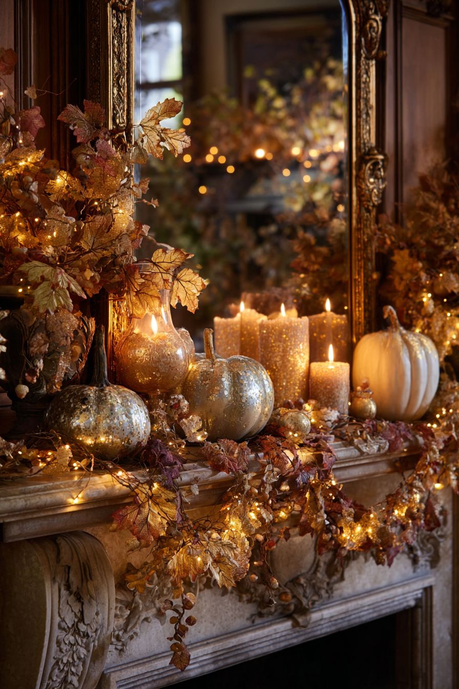 Create A Cozy Mantel with Candles