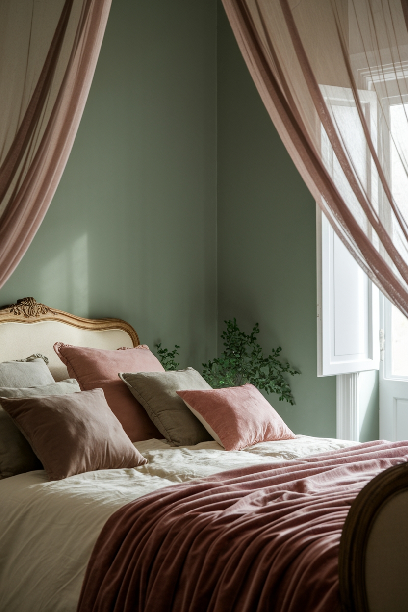 serene and calming hues