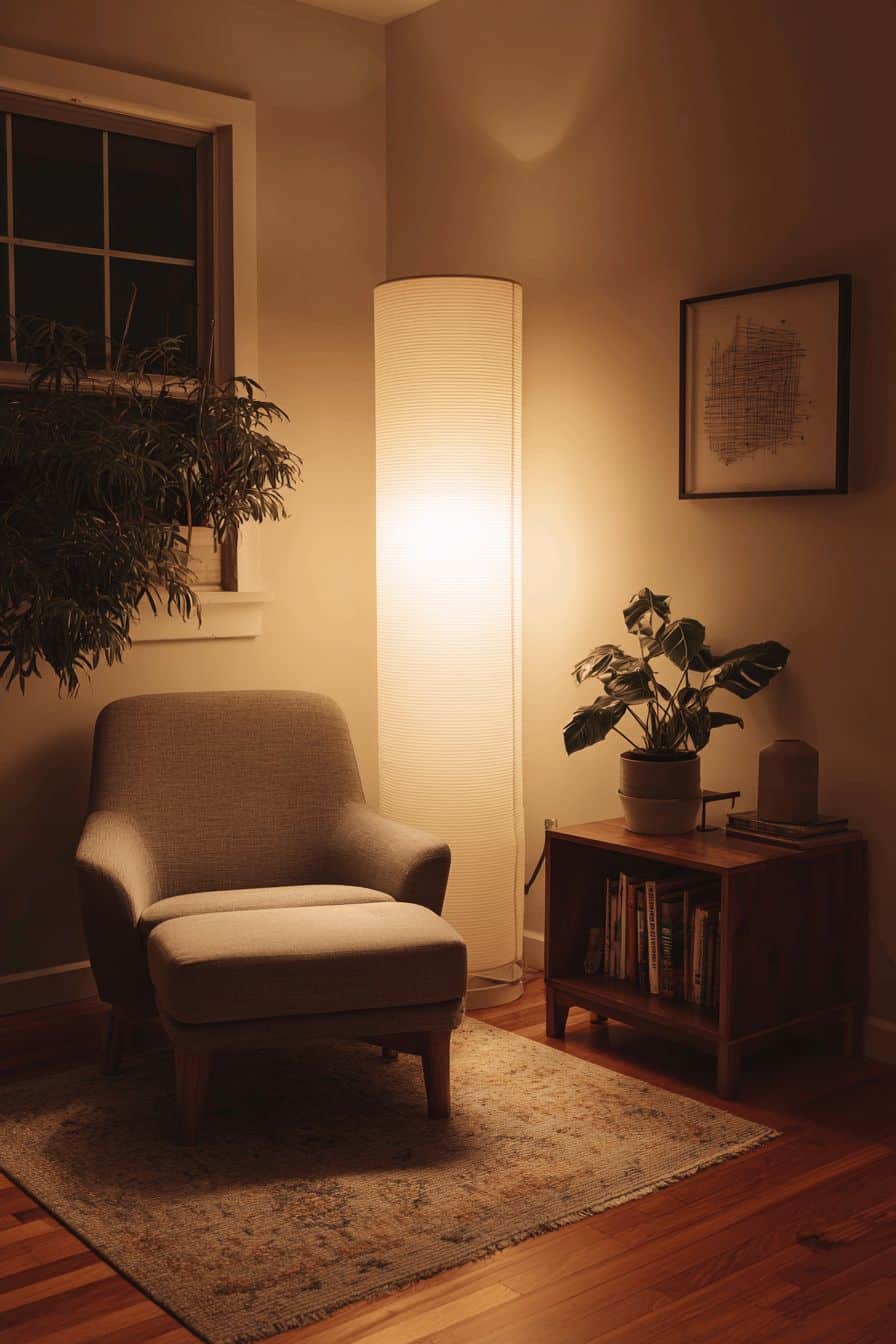 Use Soft, Warm Lighting with Floor Lamps