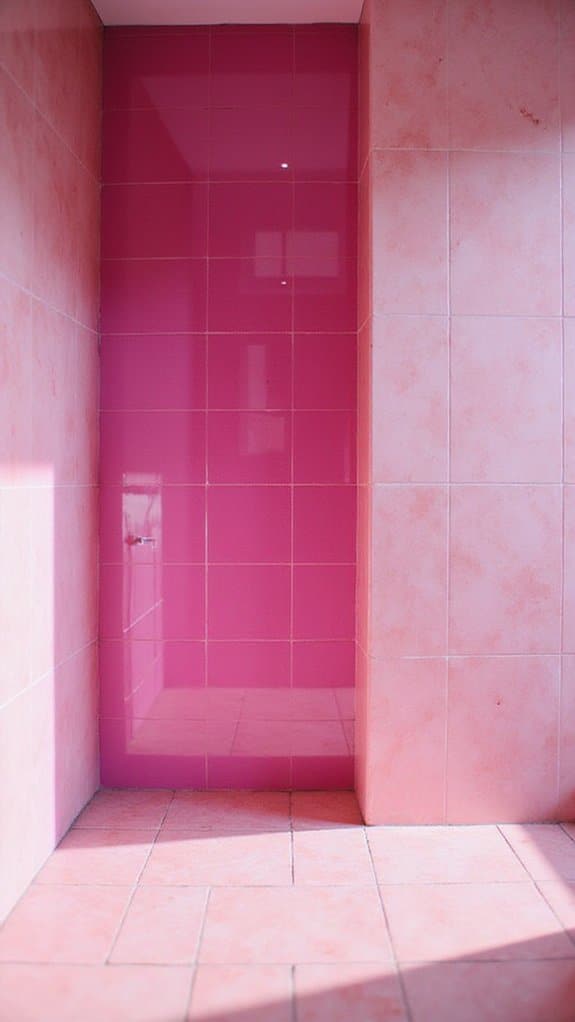 bold fuchsia bathroom transformation