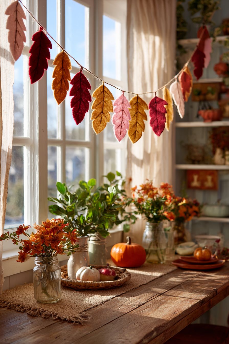 Create Leaf Garland with Felt