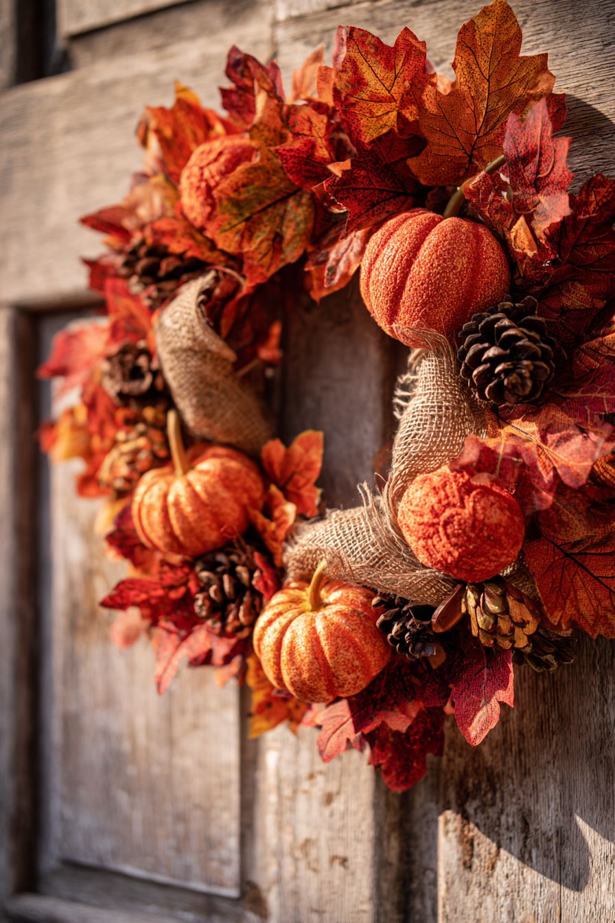 Create Rustic Charm with Burlap Wreath
