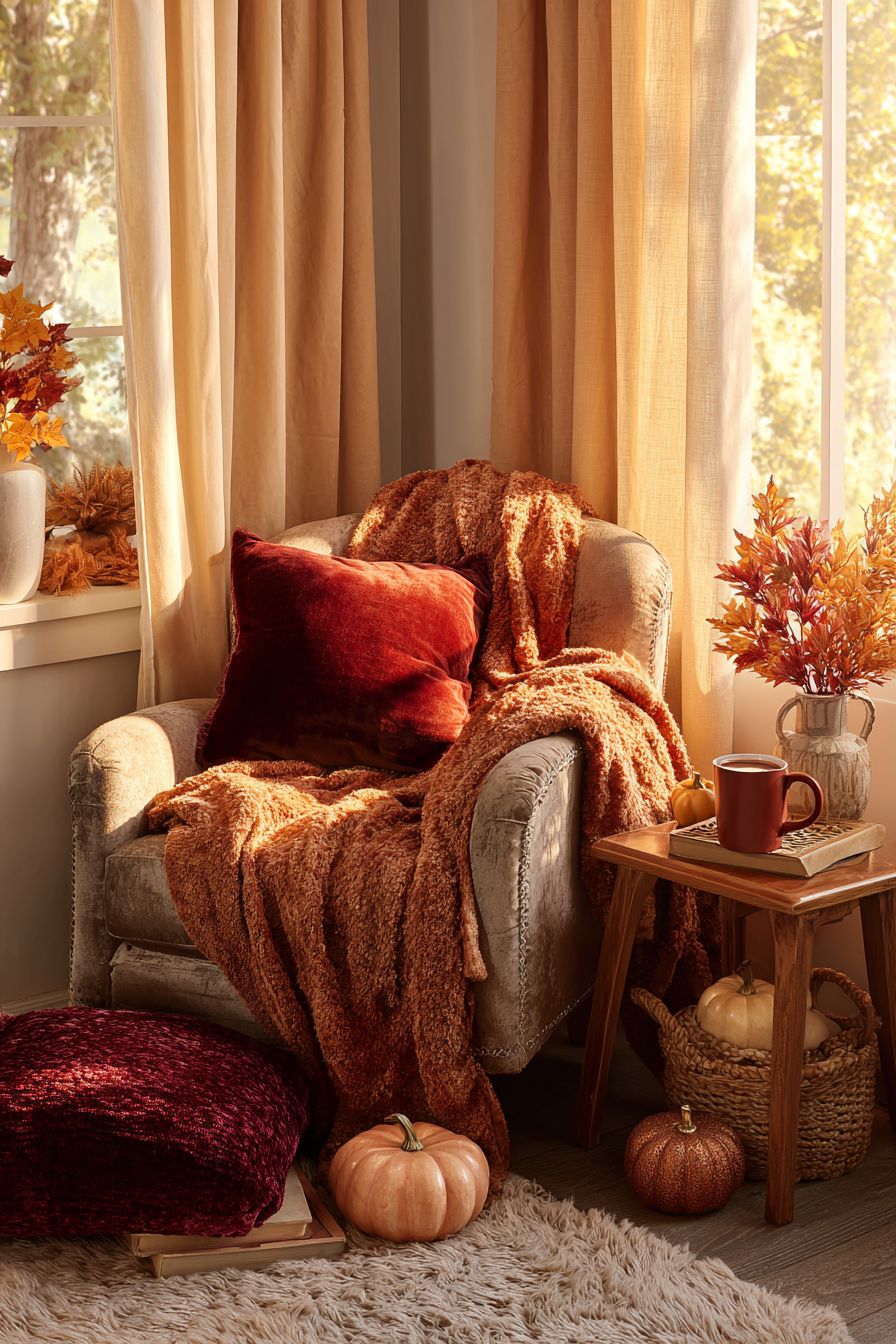 Create a Cozy Corner with Blankets
