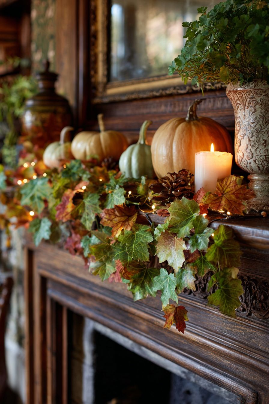 Organize an Autumn Leaf Garland