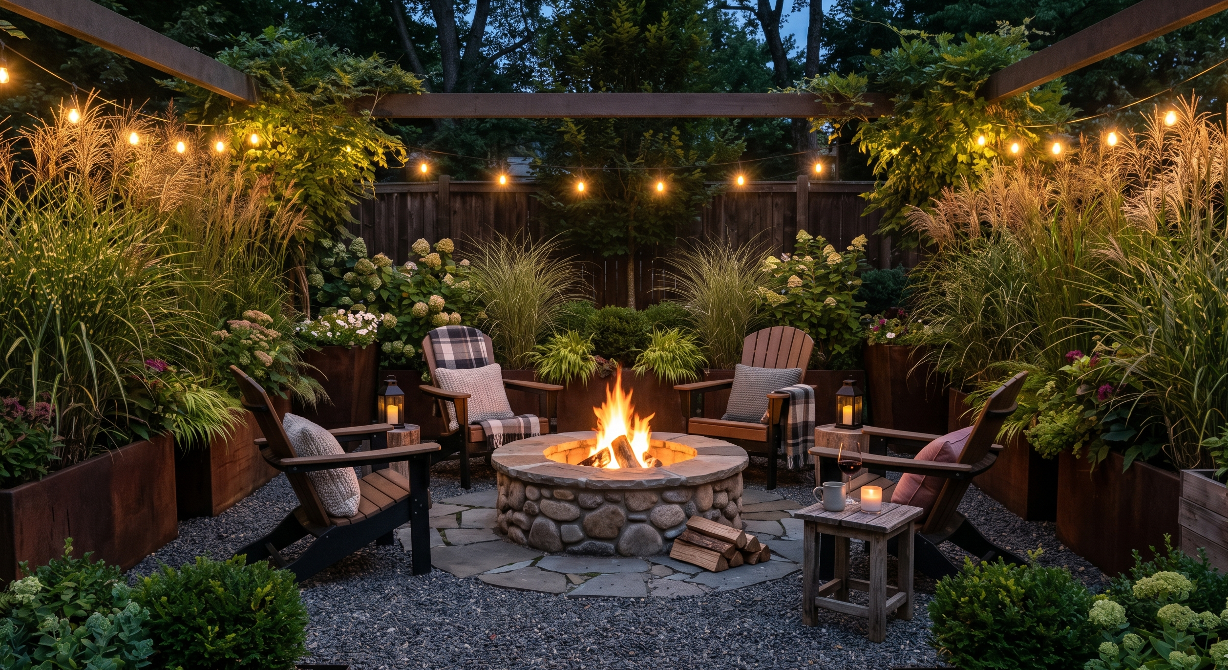 Backyard Fire Pit Landscaping Ideas