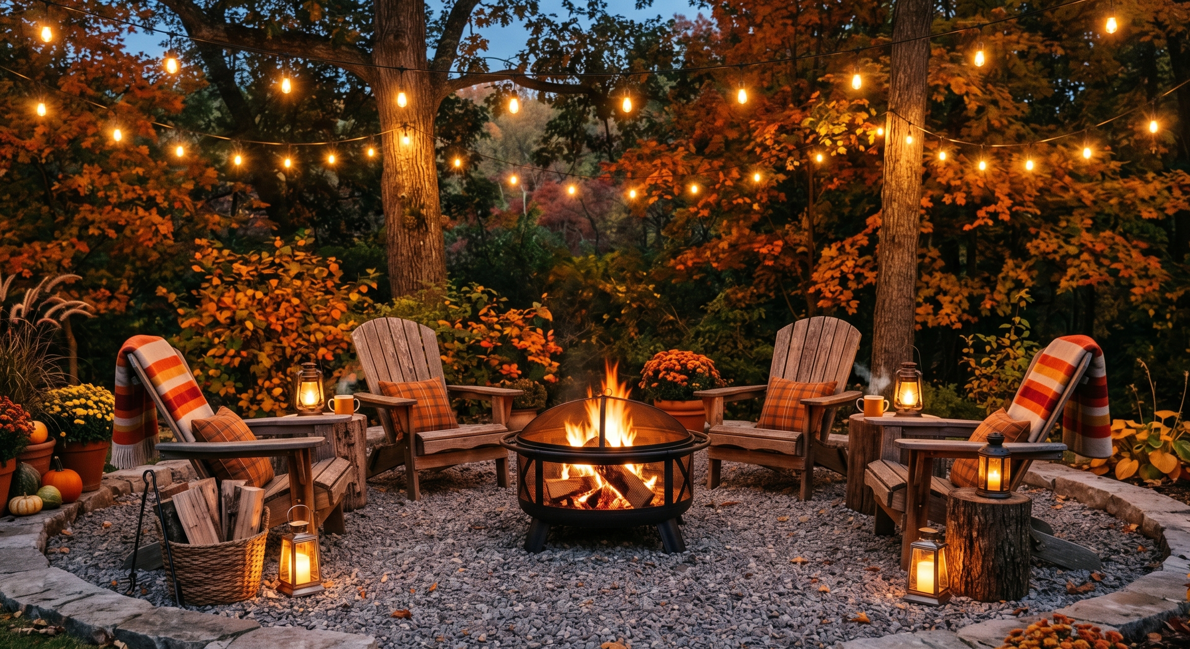Cozy Outdoor Fire Pit Area Ideas