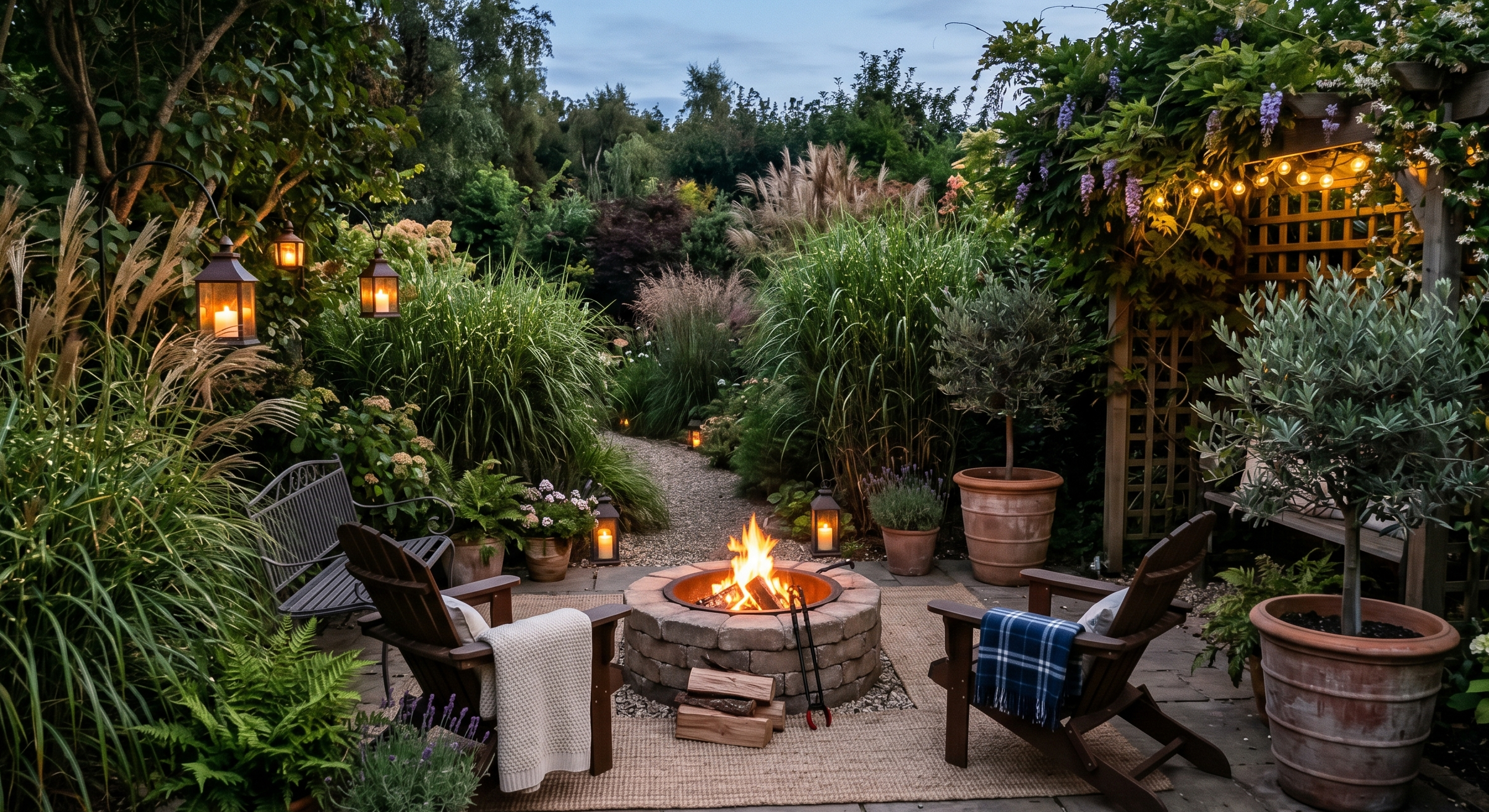 Cozy Outdoor Fire Pit Area Ideas