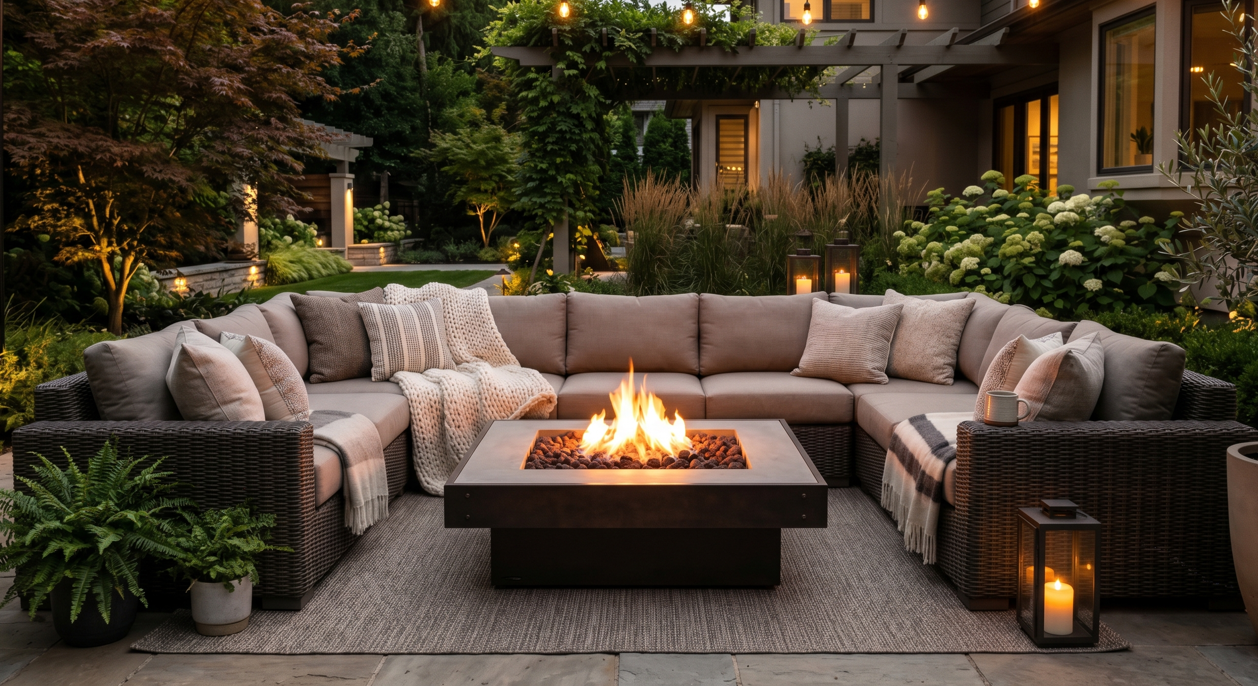 Cozy Outdoor Fire Pit Area Ideas