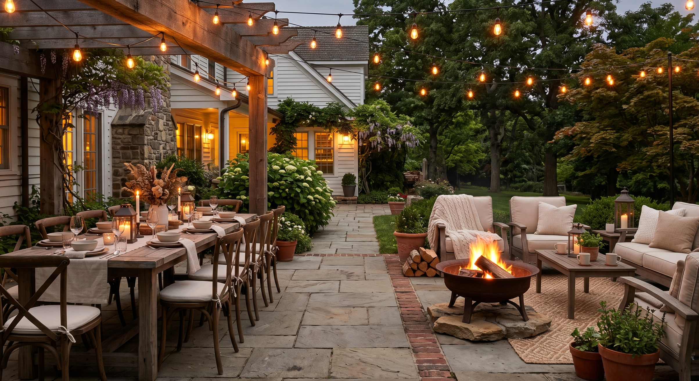 Cozy Outdoor Fire Pit Area Ideas