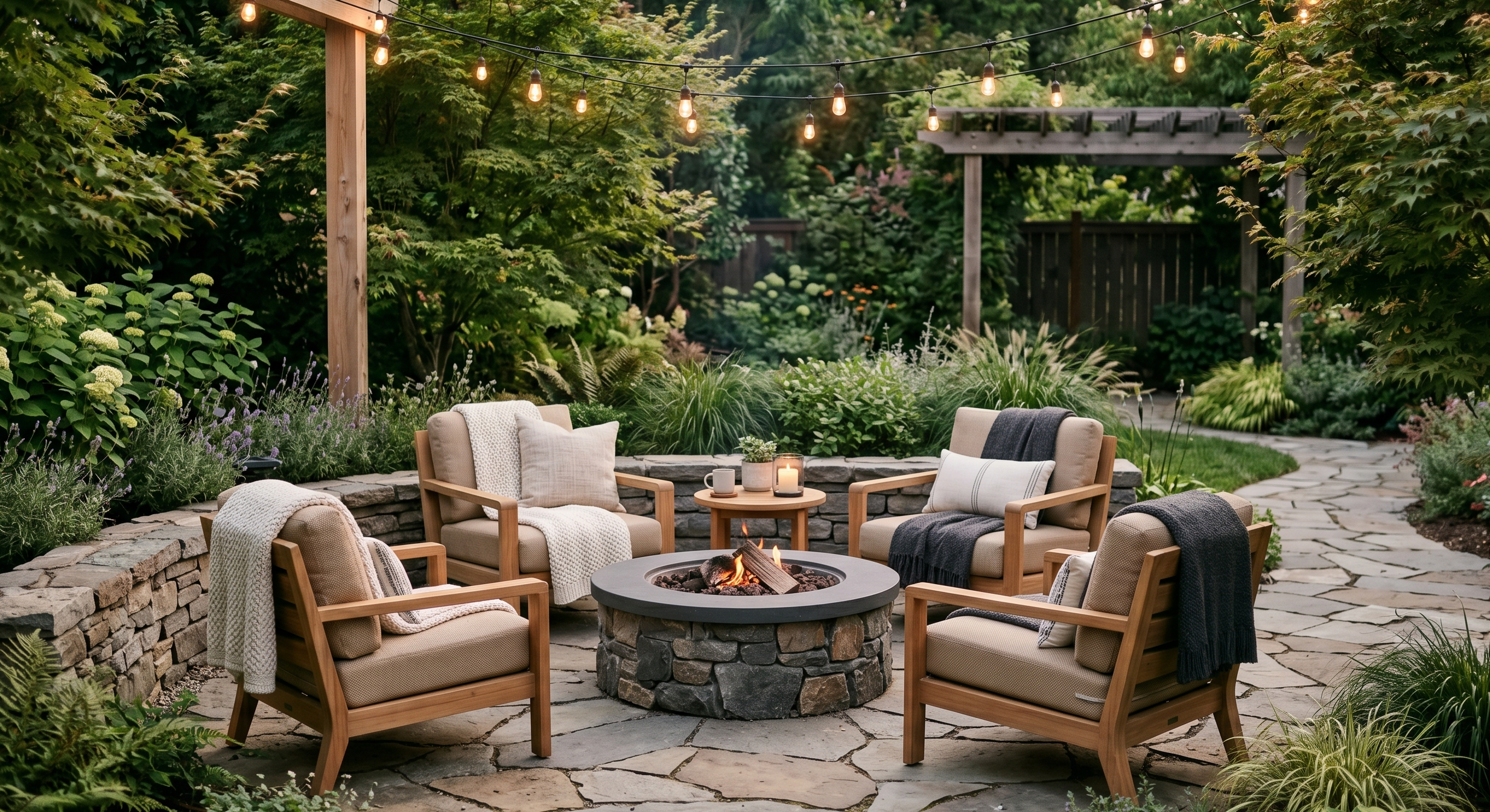 Cozy Outdoor Fire Pit Area Ideas