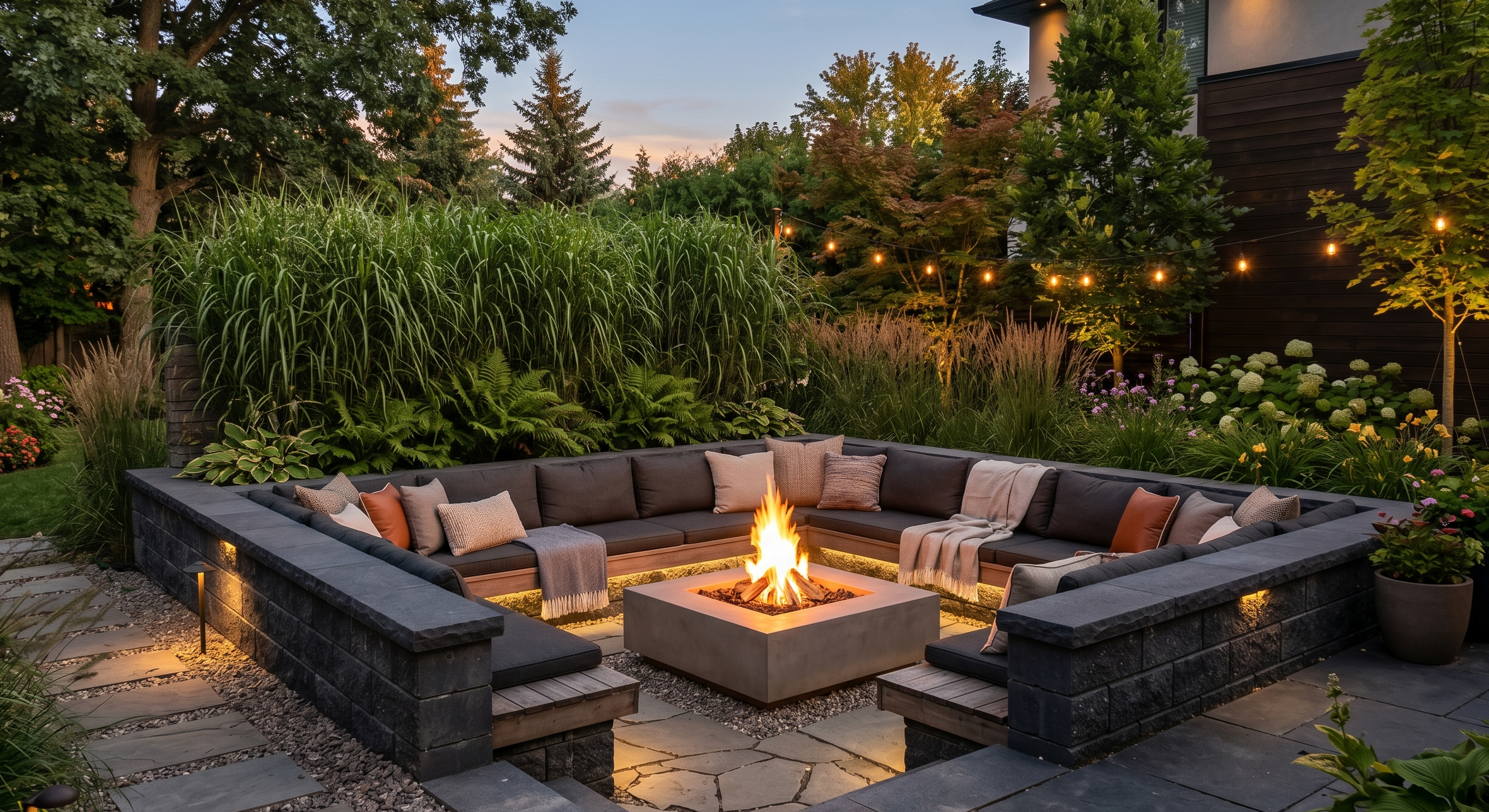 Cozy Outdoor Fire Pit Area Ideas