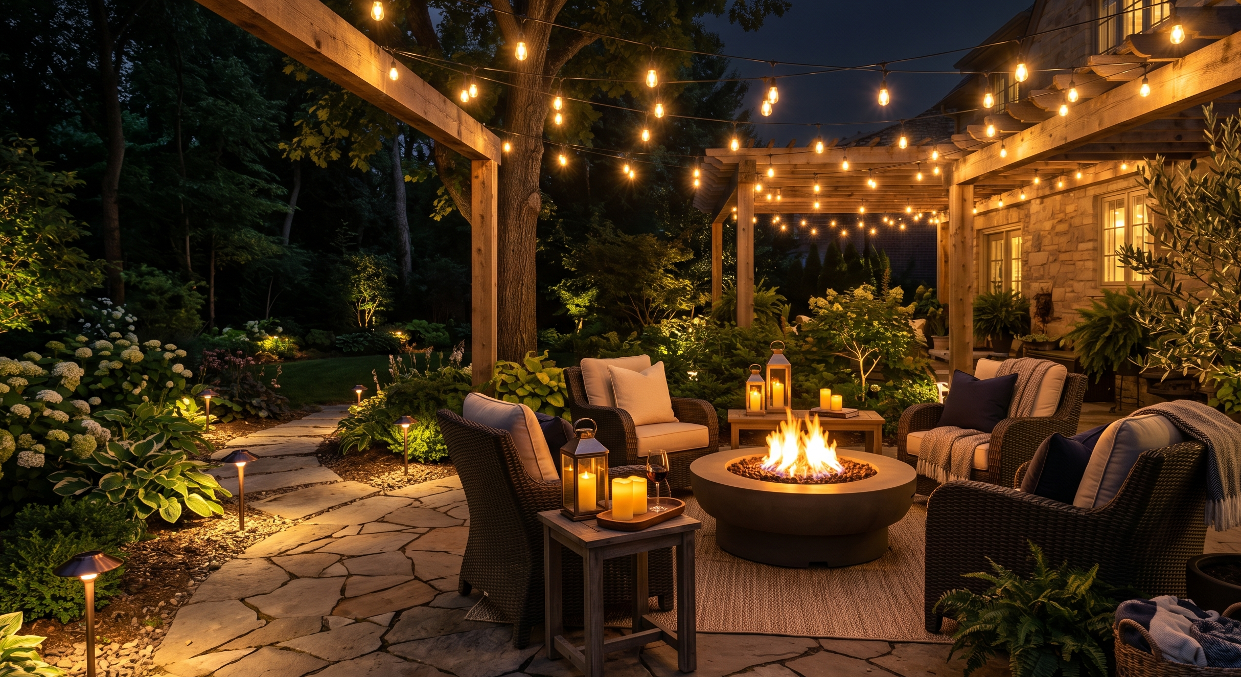 Cozy Outdoor Fire Pit Area Ideas