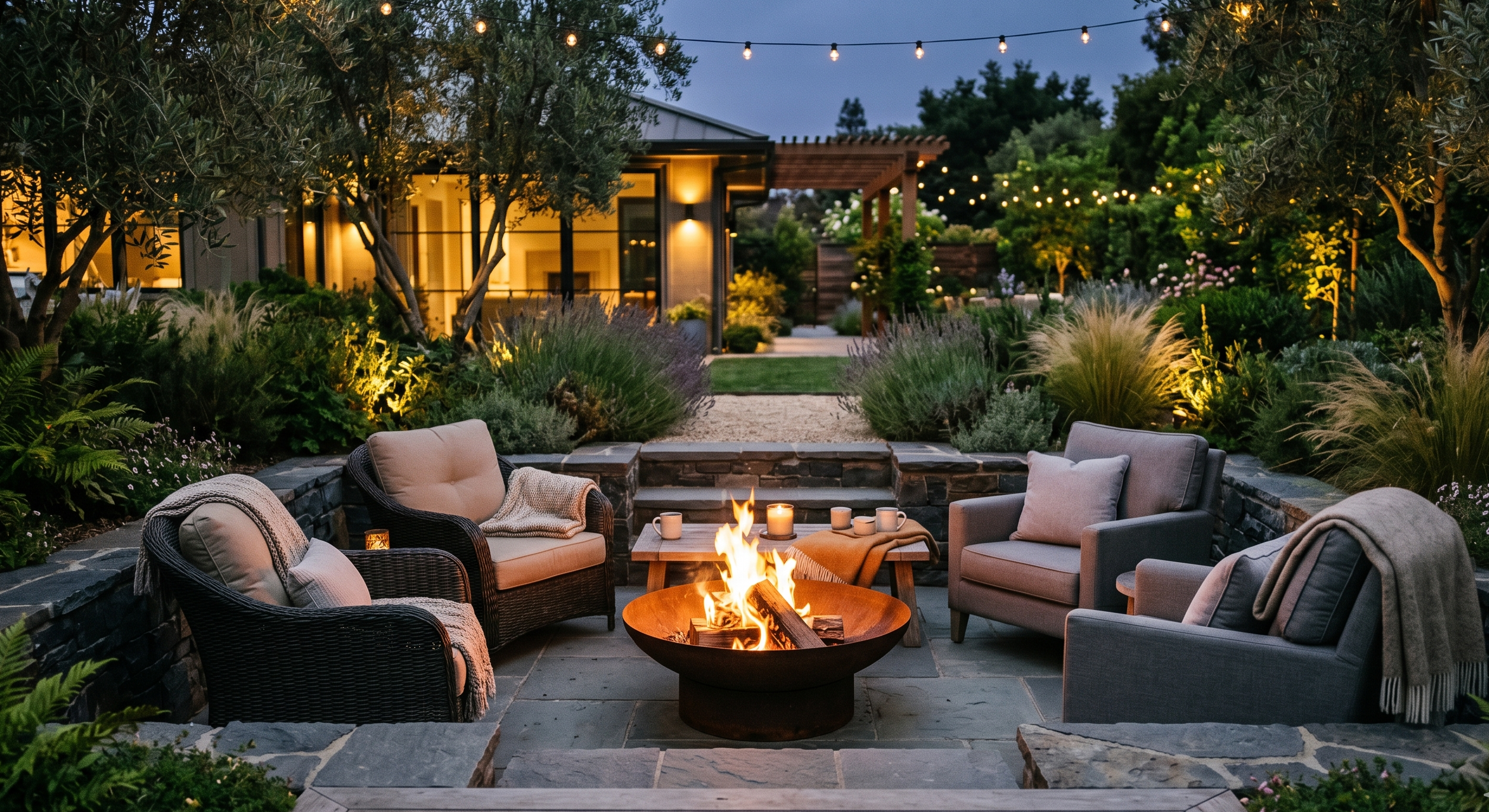 Cozy Outdoor Fire Pit Area Ideas